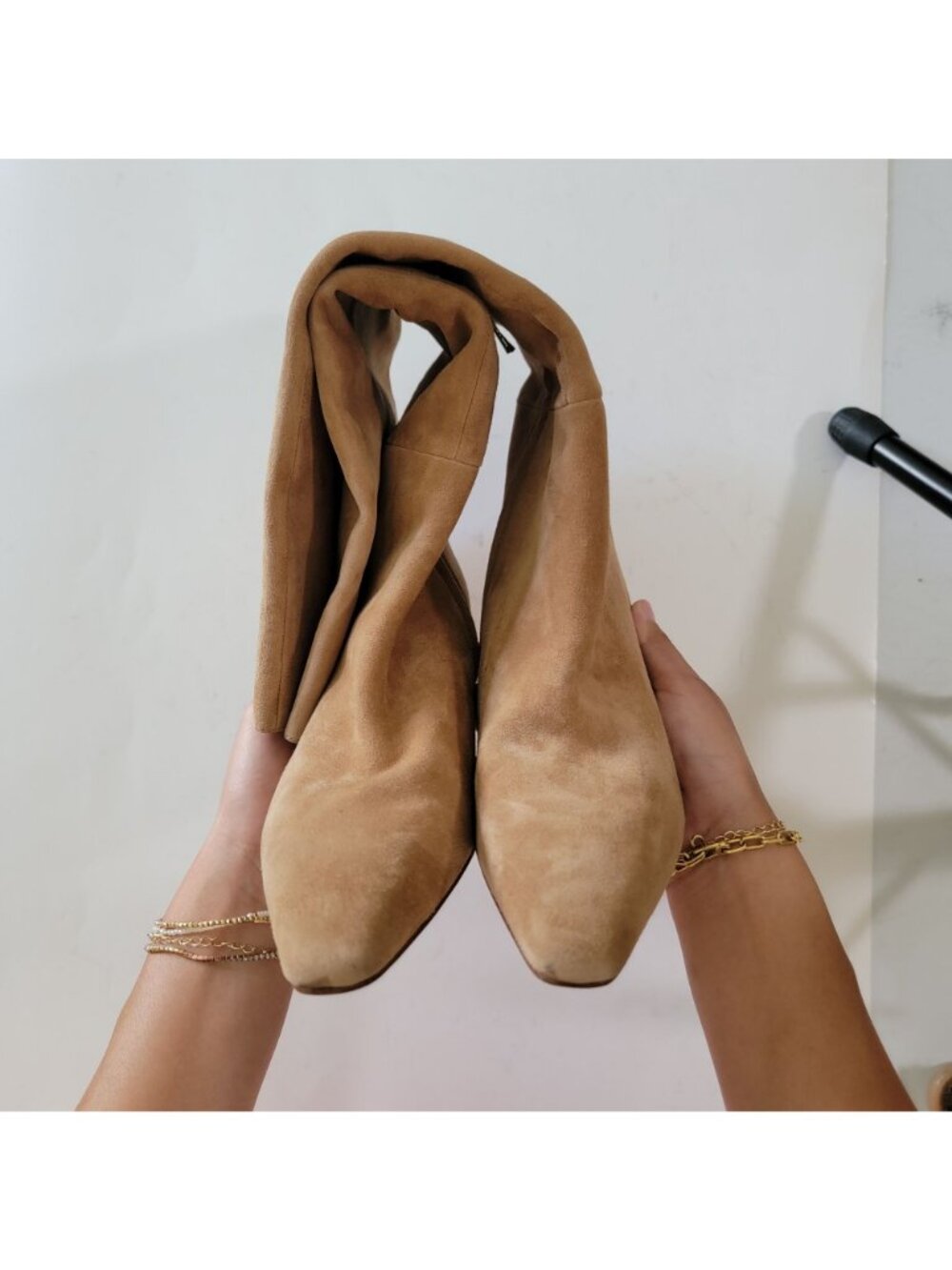 NEW Sam Edelman Sylvia Knee High Boots Suede Minimalist Contemporary Womens 8 - Picture 4 of 11